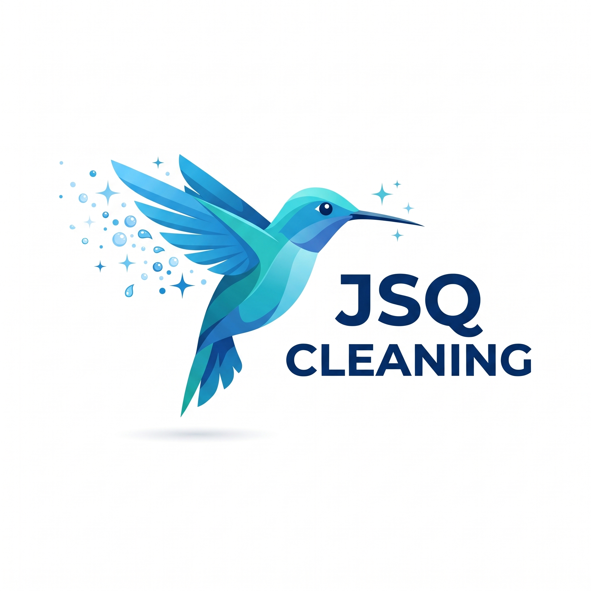 JSQ Cleaning hummingbird logo